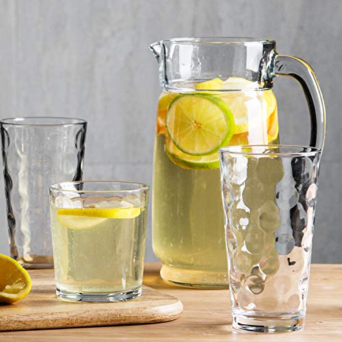 Home Essentials & Beyond Glassware Set 18 Piece Mixed Drinkware Set. 6 Highball Tumblers-17 oz., 6 Rock Whiskey-13 oz., an...
