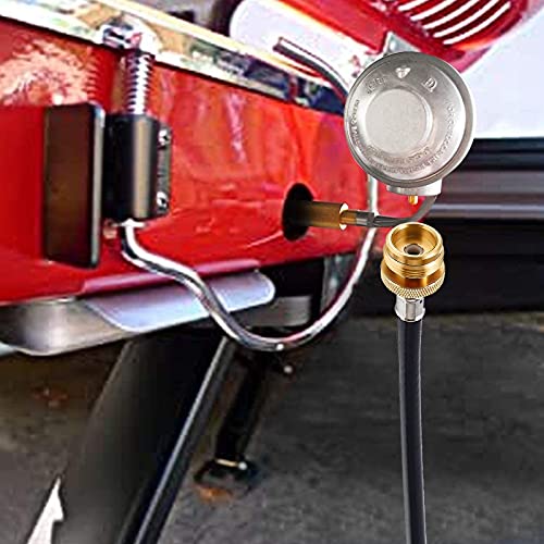 MOFLAME 6 FT Propane Adapter Hose with 1lb Gas Regulator Assembly Replacement Kit Compatible for Coleman Roadtrip Portable...