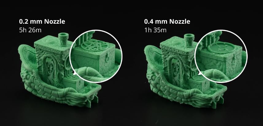 Genuine Bambu Lab Hotend with Nozzle for P1S P1P X1C X1 Carbon 3D Printer .4mm Hardened Steel