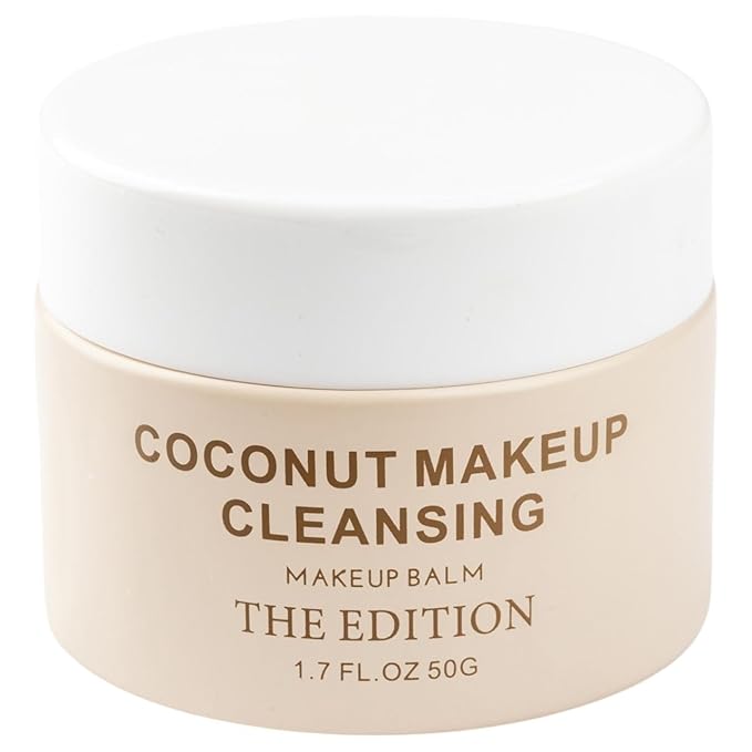 The Edition Coconut Cleansing Balm β 2-in-1 Makeup Remover & Face Cleanser β Melts Waterproof Mascara & Longwear Makeup β Hydrating, Nourishing, Gentle for Sensitive Eyes β 50g (1.7 oz)