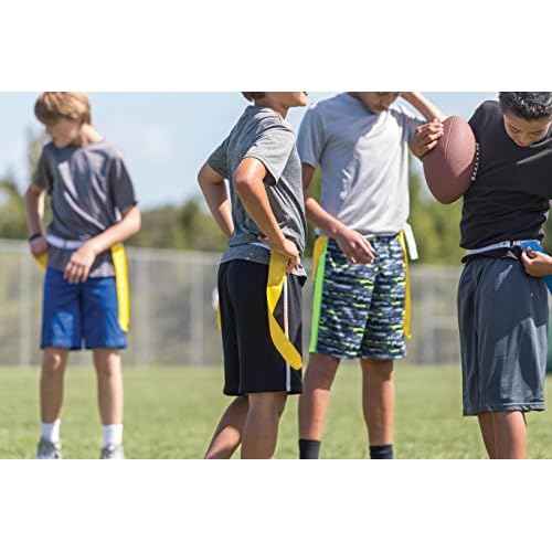 SKLZ 10 Man Flag Football + End Zone Pylons, Complete Indoor & Outdoor Training Set