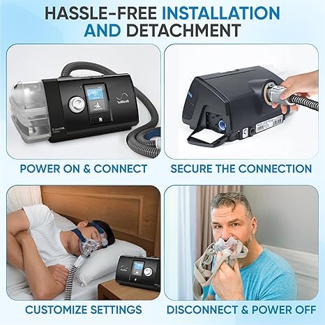 ArmiX AirSense 10 & AirCurve 10 Enhanced Heated CPAP Tubing 20 pcs filters – Compatible with Air Sense – Climate Line Tube for Humidified, Comfortable Sleep Apnea Therapy + 20 pcs filters
