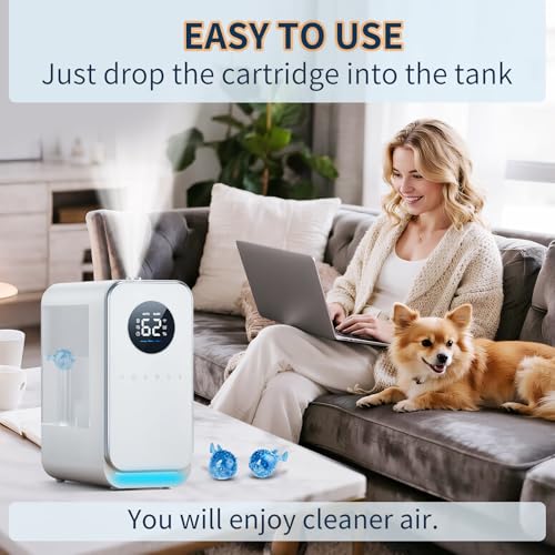12-Pack Universal Humidifier Cleaning Fish Compatible with Most Humidifiers Replacement Ultrasonic Humidifier Tank Cleaner...