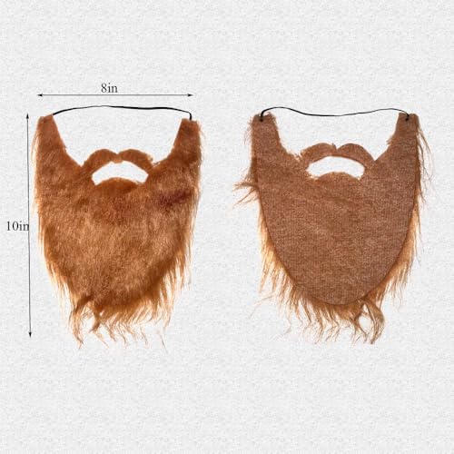 Cossneer 4 Pieces Lumberjack Costume Halloween Men Women Lumberjack Accessories Include Hat Beard Suspender Foam Axe for H...