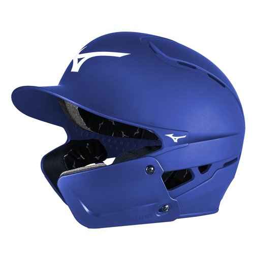 Bundle of Mizuno B6 Adult Baseball Batting Helmet, Royal, Large/X-Large + Mizuno Batters Face Protector, Royal, Right Hand Batter