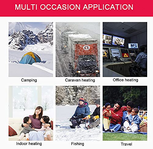 Aocet Portable Gas Heater Camping Heating Stove, 2-in-1, 1.3kW Small Butane Gas Heater Mini Space Heater for Outdoor, Ten...