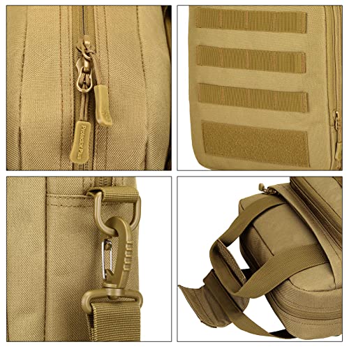 ZHIERNA Tactical Sling Crossbody Backpack + Tactical Briefcase Messenger Bag