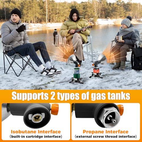 Propane Heater 8500BTU Portable Camping Gas Heater Tent Heater with Reinforced Base Propane Gas Tank Holder for Outdoor Ca...