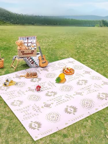 Disposable Waterproof Picnic Blanket & Tablecloth | Extra Large Thicken Quick-Dry Beach Mat for Camping, Hiking, Parks & O...