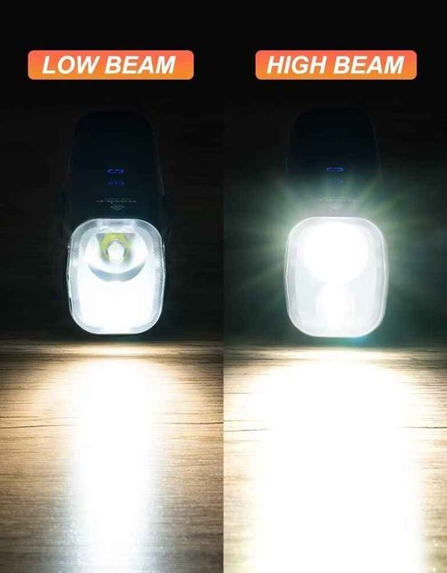 TOWILD DLite1800 Bike Lights for Night Riding,1800LM Dual Light Source System,Compatible with Garmin/GoPro Mount,5000mAh Rechargeable Battery,Waterproof Bike Front Light for Commuter Cyclists