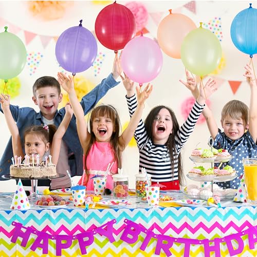 JOYIN 12 Pcs Punch Balloons, Easter Egg Fillers, Heavy Duty Party Favors for Kids, Punching Balloons with Rubber Band Hand...