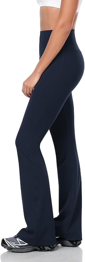 HeyNuts Harmony Flare Leggings 29"/30.5"/32.5"/34.5", High Waisted Tummy Control Wide Leg Bootcut Yoga Pants Lounge Soft