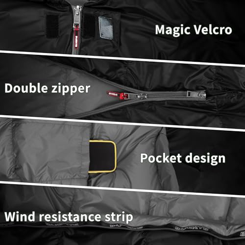 BUERTS Down Sleeping Bag for Adults. 680FP Ultralight Portable, Backpacking Sleeping Bag for Hiking, Camping, Mountaineeri...