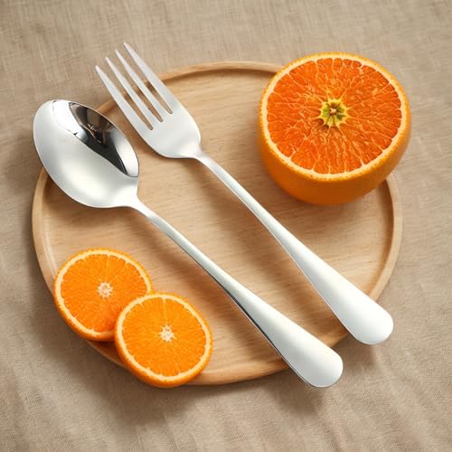 Stainless Steel Travel Utensils Set with Case Reusable Spoon Fork Portable Cutlery Set for Lunchbox Office Picnic Camping