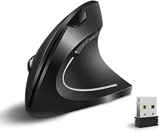 Vassink Ergonomic Mouse, Rechargeable Wireless Mouse, 2.4GHz Rechargeable Wireless Vertical Optical Mice with USB Receive...