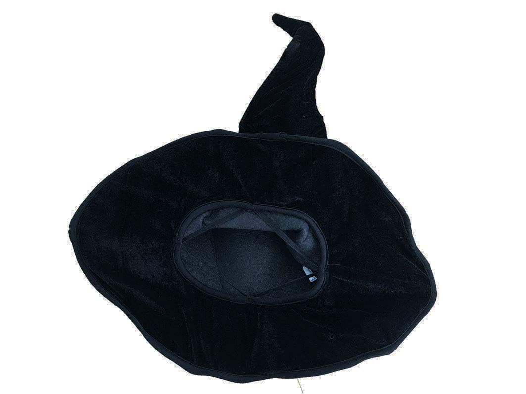Bcaseruy Large Wicked Witch Hat for Women Black Halloween Party Masquerade Cosplay Costume Accessory Adult