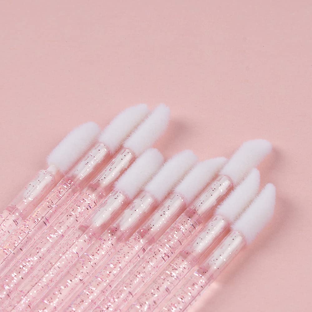 ZYIGYI 200 Pcs Disposable Lip Brushes, Lipstick Applicator, Lip Gloss Wands 4 Color