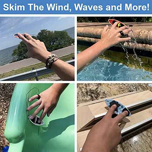 Finger Skimboard | Finger Surfboard - Skim and Surf The Wind, Waves and Almost Anywhere (Great White)