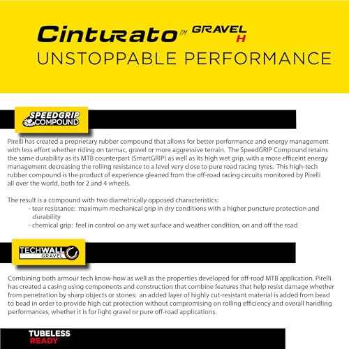 Pirelli Cinturato Gravel H 45-622 (700 x 45c) Gravel Bike Tire Designed for Compact Terrain - SpeedGRIP Compound for Superior Grip in All Weather - High Puncture Protection