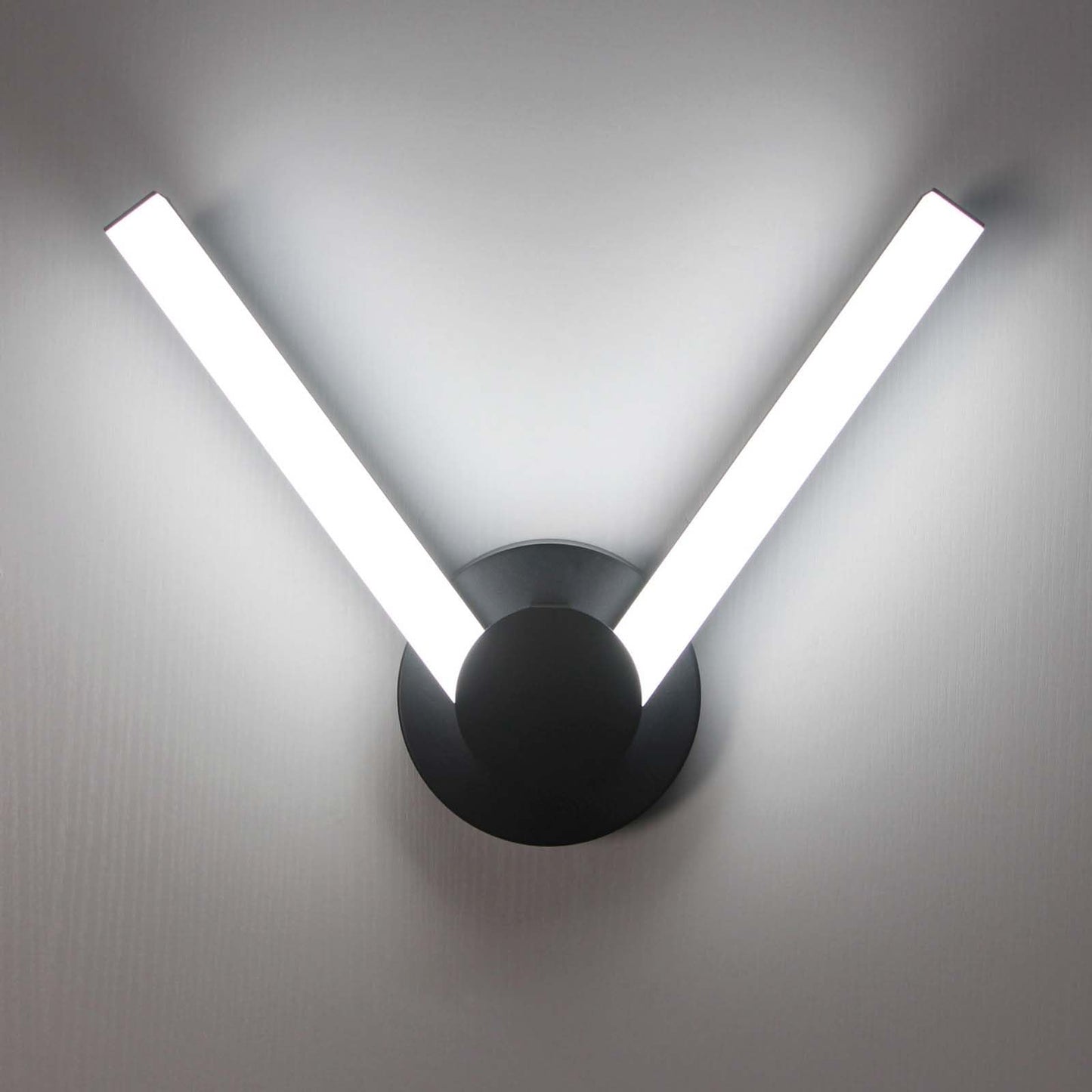 NOVELUX LED Bathroom Vanity Light Flexible Cool White 5000K Black Modern Matte Bathroom Lighting Fixtures Equivalent to Incandescent 230W for Over Mirror Vanity Light - ETL Certificated (1 Pack)