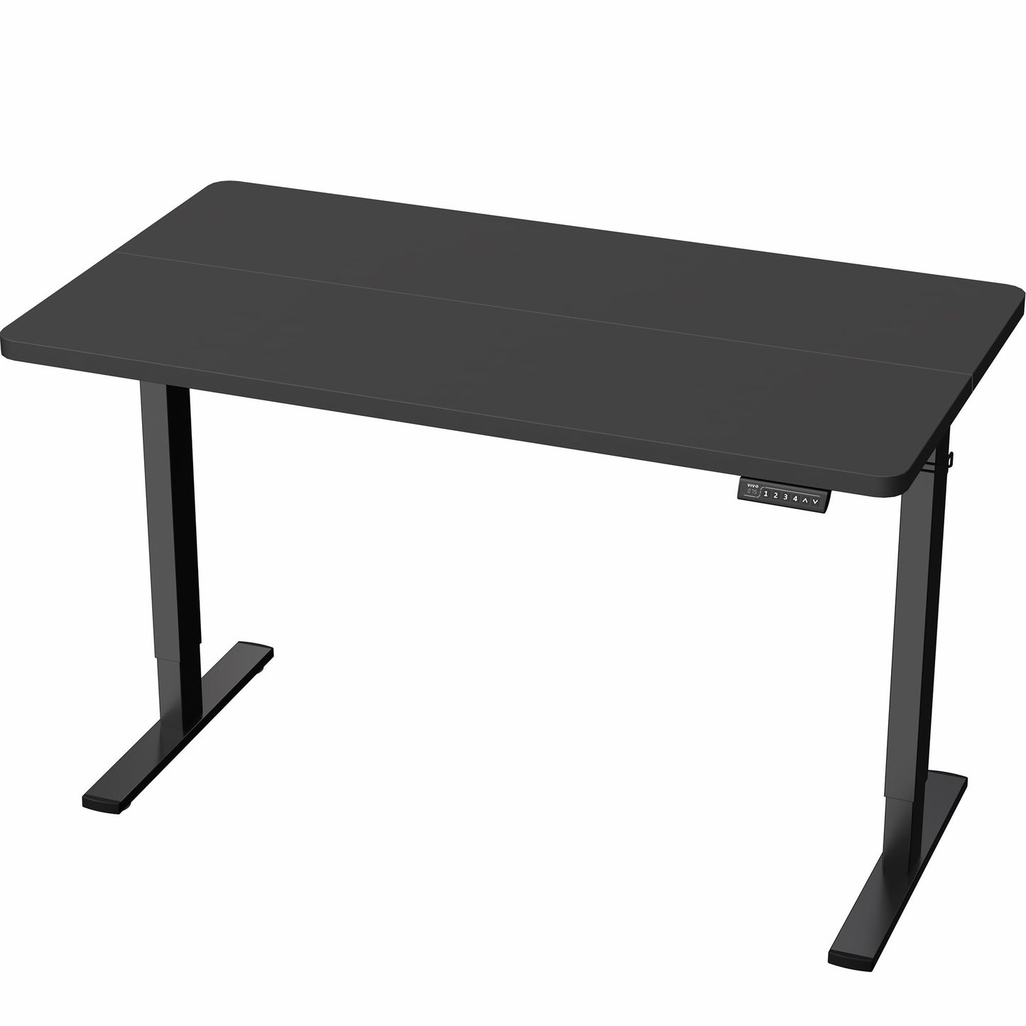 VIVO Electric 43 x 24 in Standing Desk, Memory Height Adjustment, 1B Series, Holds 220 lbs, Black Top, Black Frame, DESK-1B4B