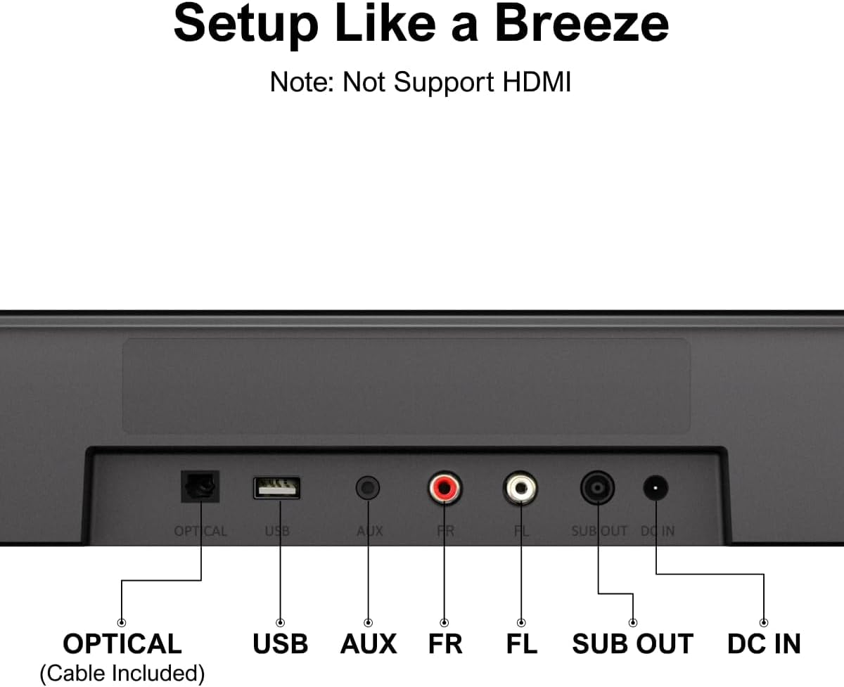 ULTIMEA 7.1ch Sound Bar with Subwoofer, 330W Peak Power, Virtual Surround Sound System for Smart TV, Home Theater Soundbar with 4 Surround Speakers, App Control, Opt/AUX/BT, Aura A40 (2026 Upgraded)