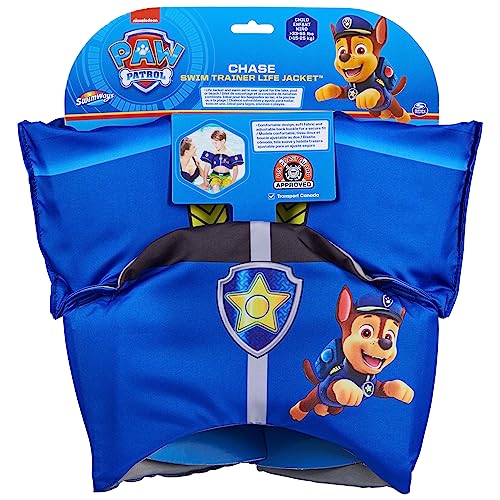 SwimWays Nickelodeon Paw Patrol Learn-to-Swim USCG Approved Kids Life Jacket, Chase