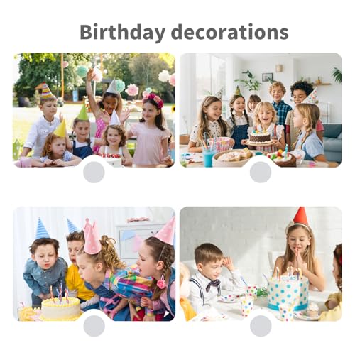 7 Pcs Cute Party Supplies, Cartoon Birthday Party Decorations, Blue Honeycomb Centerpieces for Table