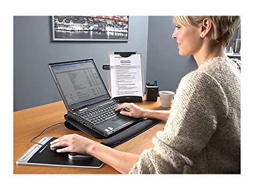 Fellowes Office Suites Desktop Copyholder with Memo Board, Black/Silver (8033201), 15" x 10.3" x 6"