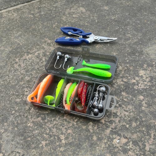 Fishing Pole Set, 2PACK Fishing Rod Combo with Telescopic Fishing Pole Spinning Reels Fishing Lures Fishing Pliers and Tra...