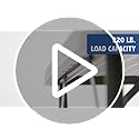 Flash Furniture Elon 2.85' Square All-Occasion Plastic Folding Event Table with Locking Legs, Folding Banquet Table for In...