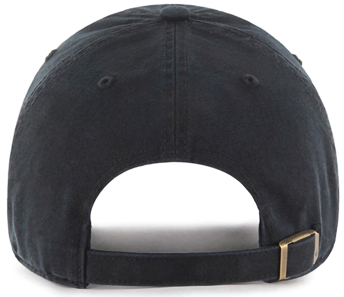 47 Brand MLB Cooperstown Primary Logo Clean Up Adjustable Baseball Cap Hat, Adult One Size Fits All - Arizona Diamondbacks Black