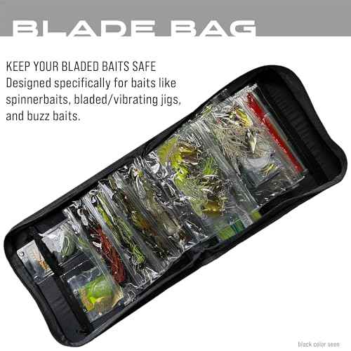 FROGG TOGGS Blade Bait Bag, Fishing Tackle Bag, Tackle Organizer, Lure Tackle Box, Bait Binder