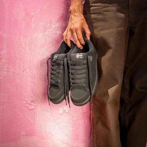 Etnies Kingpin Men's Skateboarding Shoe Classic Puffy Sustainable, Comfortable & Durable Footwear with Die-Cut EVA Insole - Black/Black - 12