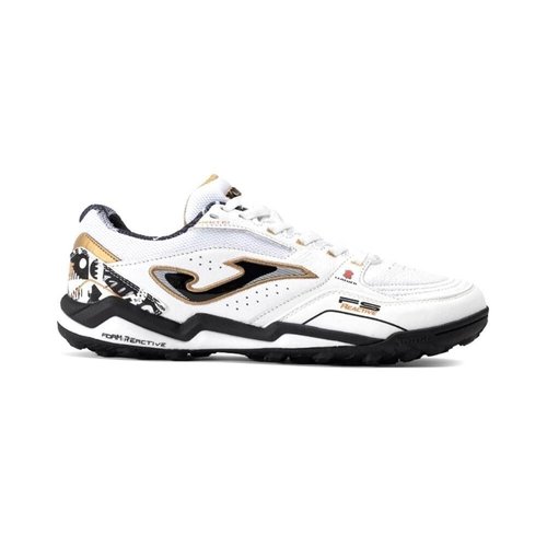 Joma FS Reactive 2402 TF FSS2402TF, Mens, White/Black/Gold, 9 US