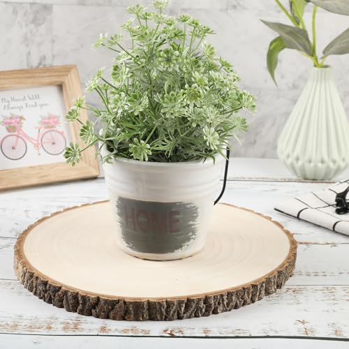 SENMUT 10 Pcs Large Wood Slices for Centerpieces 10-11 inches Wood Rounds for Tables Decor Rustic Wood Circles for DIY Cra...