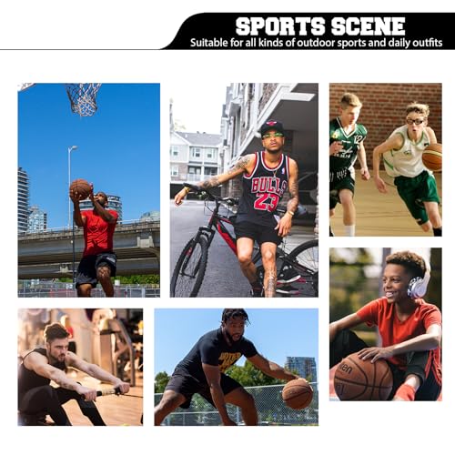 ASHION Mens Basketball Shoes High Top Streetball Lightweight Outdoor Sneakers Cushioning Shoes for Team Sports Athletic