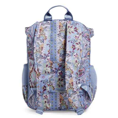 Vera Bradley Recycled Lighten Up Reactive Daytripper Backpack, Provence Paisley Stripes