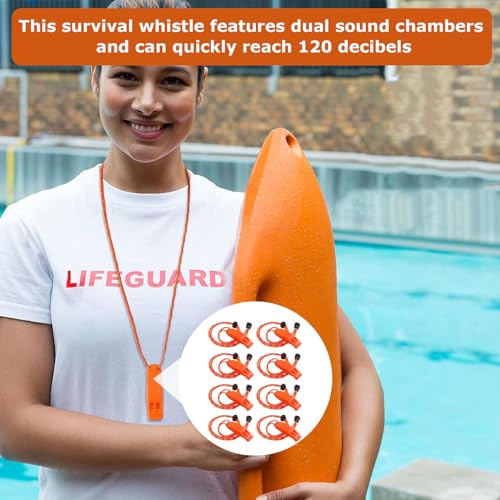Gyinere 8 Pack Marine Whistle Coast Guard Approved,Boat Whistle,Whistle Emergency,Kayak Whistle,Safety Whistle,Survival Wh...