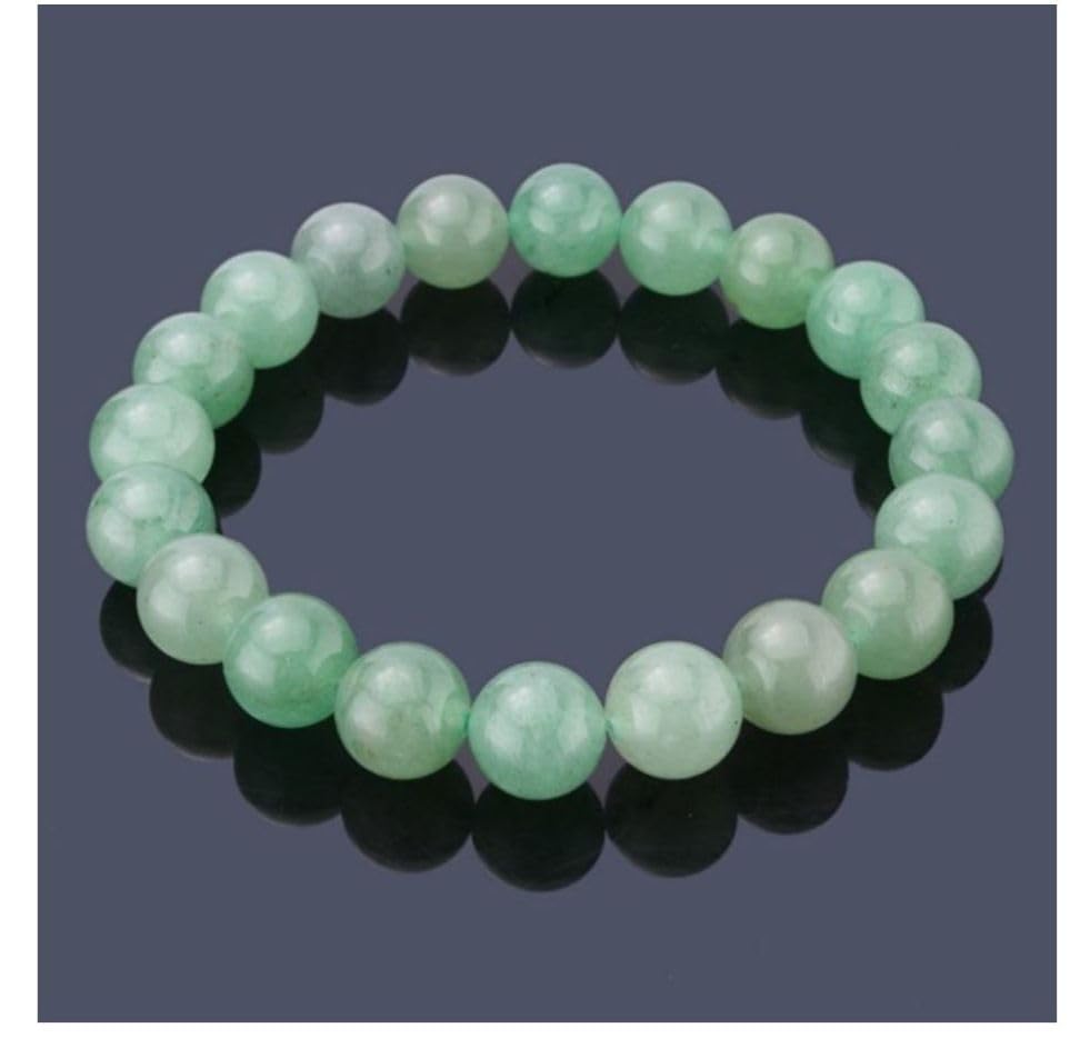 Adabele Real Natural Green Aventurine Gemstone Beaded Bracelet 7.5 inch Stretch Chakra Healing Crystal Stone Jewelry Women Mom G