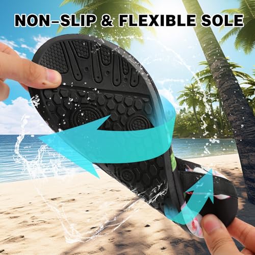 Barefoot Water Shoes for Women Men Non-Slip Yoga Socks Summer Shoes Travel Slippers for Indoor Outdoor Beach Swim Surf Wat...