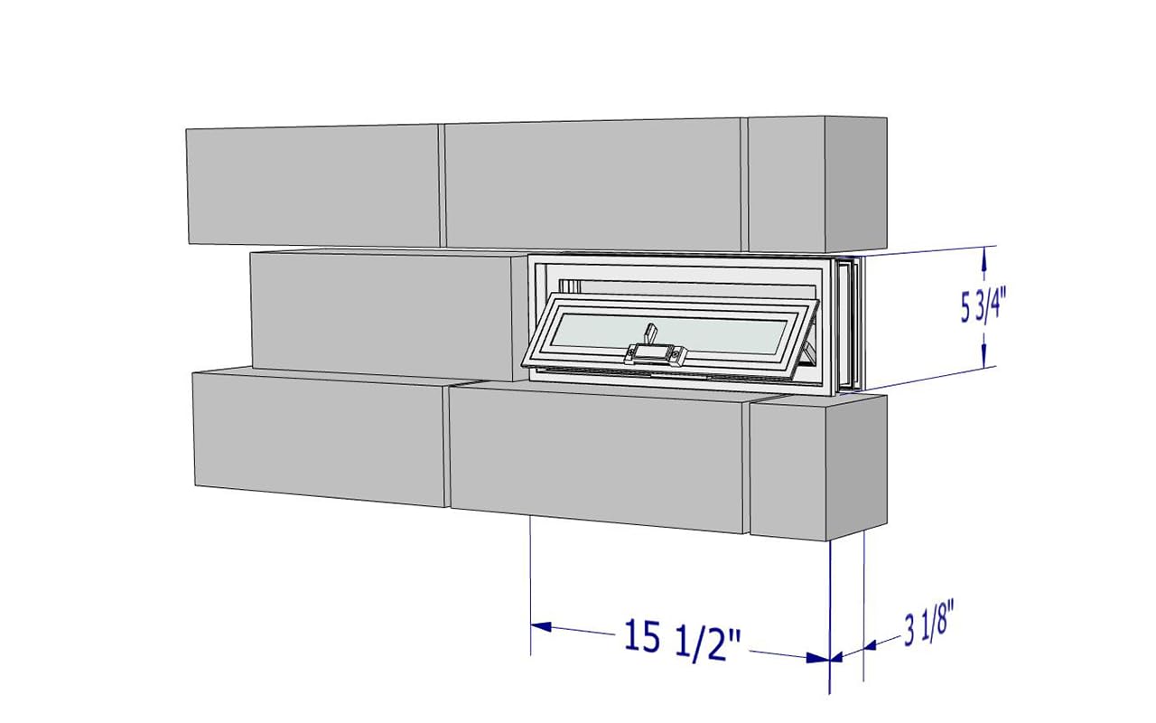 Crawl Space Vent - for 16" x 6" Foundation Openings