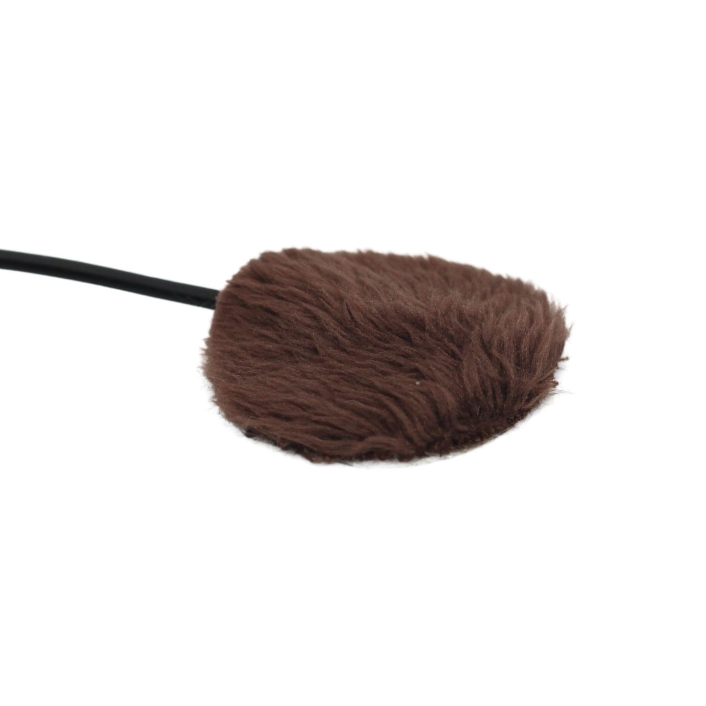 Ursa Plush Circles - 5Mm Length Short Fur Lav Covers. Reusable & Super Soft. 25Mm Diameter (100X Circles, Brown)