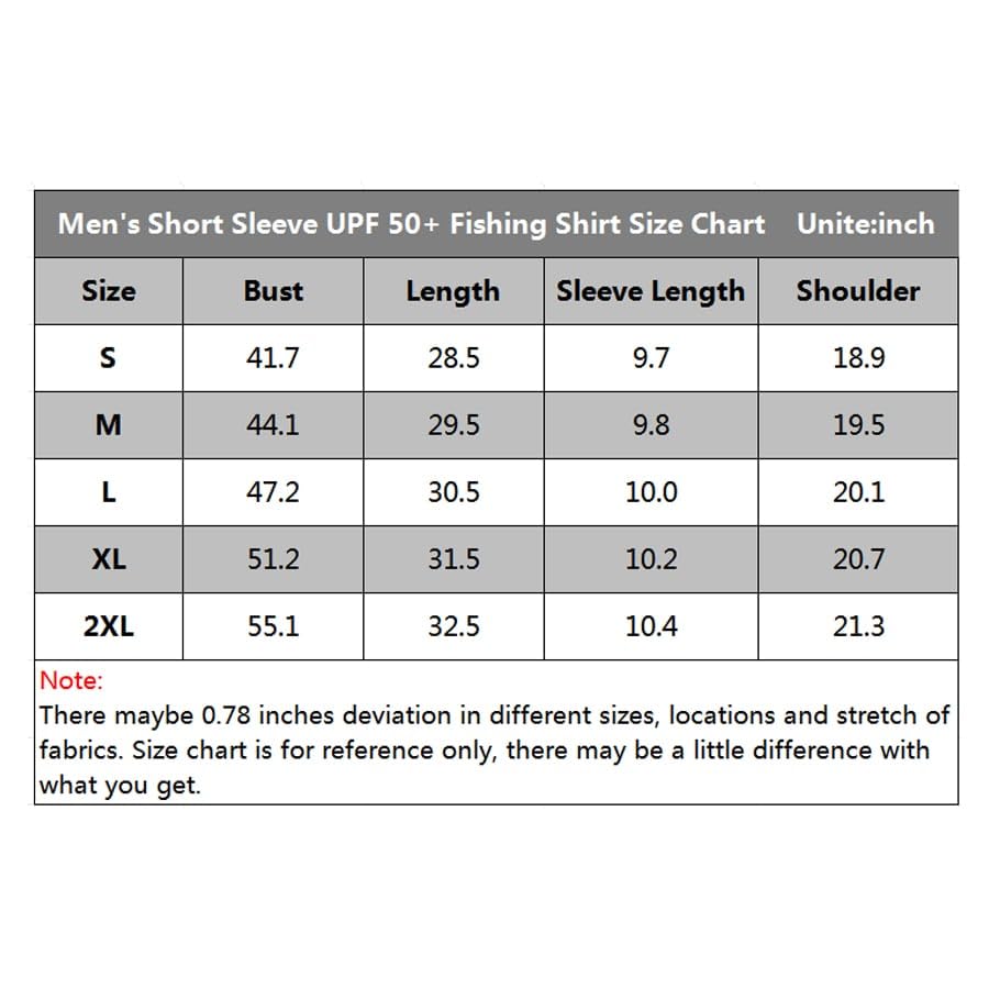 Men's Outdoor Button Down Fishing Shirt - Short Sleeve UPF Sun Protection for Hiking & Work