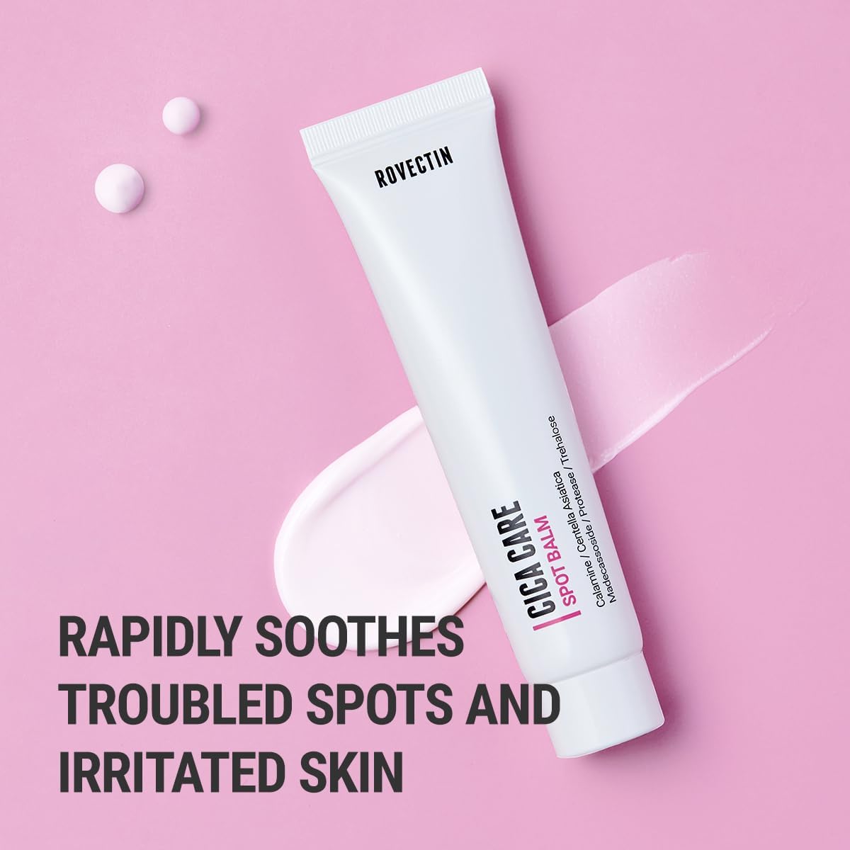 ROVECTIN Cica Care Face Balm - Immediate Redness Relief Face Moisturizer for Acne Prone, Sensitive Skin | Spots, Scar Reducing w