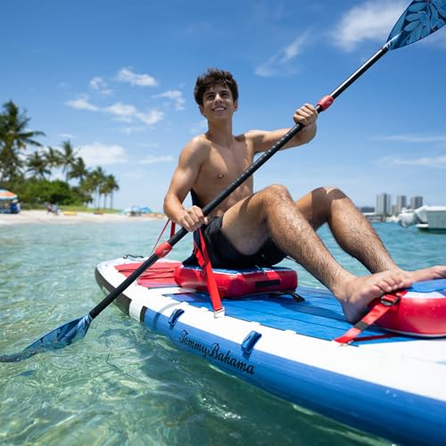 ISLE 2in1 Kayak & Paddle Board Bundle - Stand Up Paddle Board & Kayak, Incl. Seat, Paddle, Pump, Bag, 11.6 x 35.5 x 6 in -...