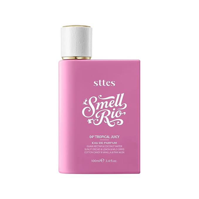 Sttes Perfume 04# (Original 408) β Perfume for Women β Long-Lasting Hair Guava, Orchid, Vanilla & Cotton Candy Notes β Fruity Scentual Fragrance Eau de Parfum 100ml (3.4 fl oz) β Tropical Juicy