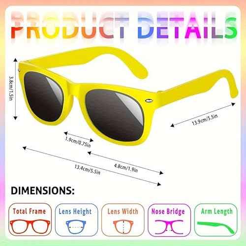 Boolavard Nerd Glasses ? Fake Fashion Glasses for Kids ? Costume Glasses for Halloween or Cosplay Age 4-12