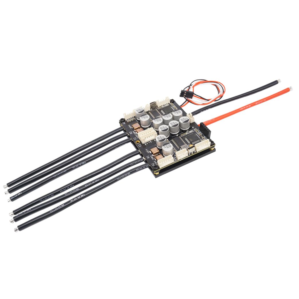 FLIPSKY Dual FSESC 4.20 Plus (Based on ESC) with Anti-Spark Switch Integrated Anodized Aluminum Heatsink Skateboard Electric Speed Controller E-Bike Longboards Skateboarding DIY ESC