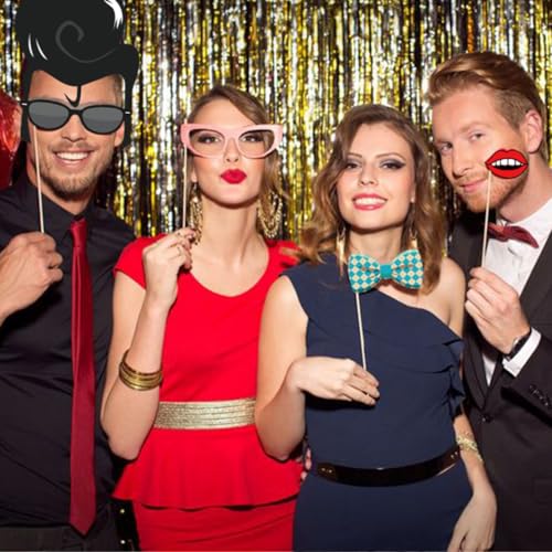 50s Party Photo Booth Props 67 Count